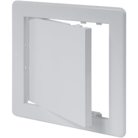 Vent Systems 6'' x 6'' Inch Access Panel - Easy Access Doors - ABS Plastic - Access Panel for Drywall, Wall and Ceiling Electrical and Plumbing Service Door Cover - Pack of (5),White