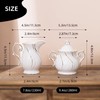Agyiuns Sugar and Creamer Set Ceramic, Creamer Pitcher and Sugar