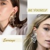 Yienate Large Butterfly Dangle Earrings Gold Hollow Butterfly Wings Drop