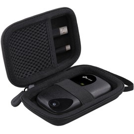 Aenllosi für TP-Link M7000/M7010/M7200 4G Mobiler WLAN Router, Harte Reise-tragbare Aufbewahrungs-Schutzhülle, Schwarz (Nur Hülle)