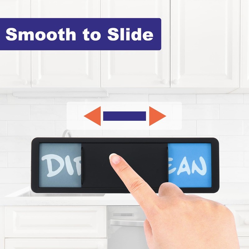 PATIKIL Dishwasher Magnet Clean Dirty Sign, 7 x 2 Inch