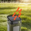 Outdoor Foldable LED Camping Lantern, Rechargeable Camping Light with Solar