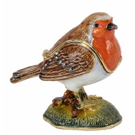Juliana TREASURED TRINKETS Robin Trinket Box 15345, Brown