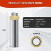 4Inch 25 Feet R4.2 Insulated Flexible Duct | High-Efficiency Thermal