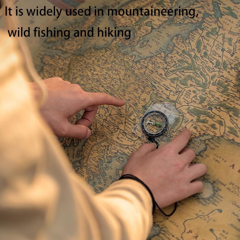 6 pcs Orienteering Compass, BOSOIRSOU Hiking Backpacking Compass Scout Compass