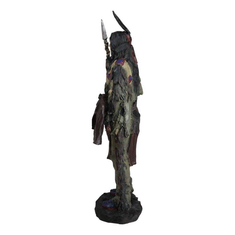 Koitsenko Indian Tribal Hunter Warrior Chief Holding Spear And Shield