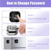 Pletpet 4PCS Fridge Lock Combination, Self-Adhesive Refrigerator Locks Freezer Door