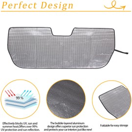 Former Windshield Sun Shade ，for Sunshade Foldable， for RIVIAN R1T Truck 2022 2023 Sun Visor Protector Blocks UV Rays ，Keep Your Car Cooler (1 Piece Type B)