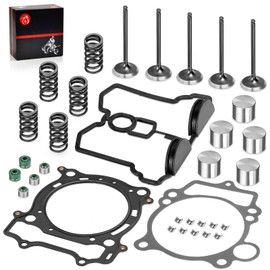 Cylinder Head Exhaust Intake Valve & Spring Gasket Kit for Yamaha YFZ450 2004-2009 WR450F YZ450F 2003-2006