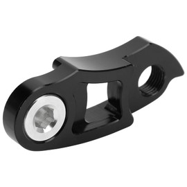 Bicycle Front Derailleur Hanger Extender, Bicycle Front Derailleur Hanger Bicycle Aluminium Rear Hook Extension Extender Bicycle Accessories for 36T-56T (Black)