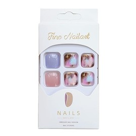 YONAIL Square False Toenail Tips Press On Toenails for Women and Girls Acrylic Fake Toenails Art Tips with Glue Stick On Toenails Artificial Feet Nails Pedicure 24pcs/set