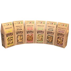 Tarallini Mixed Pack of 6 ( Classic, Fennel Seeds, Calzone(TOCCHETTI) , Lemon and pepper, Rosemary, Chilli Pepper )