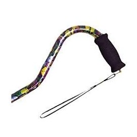 Walking Cane Butterfly Design Adjustable with Offset Foam Handle