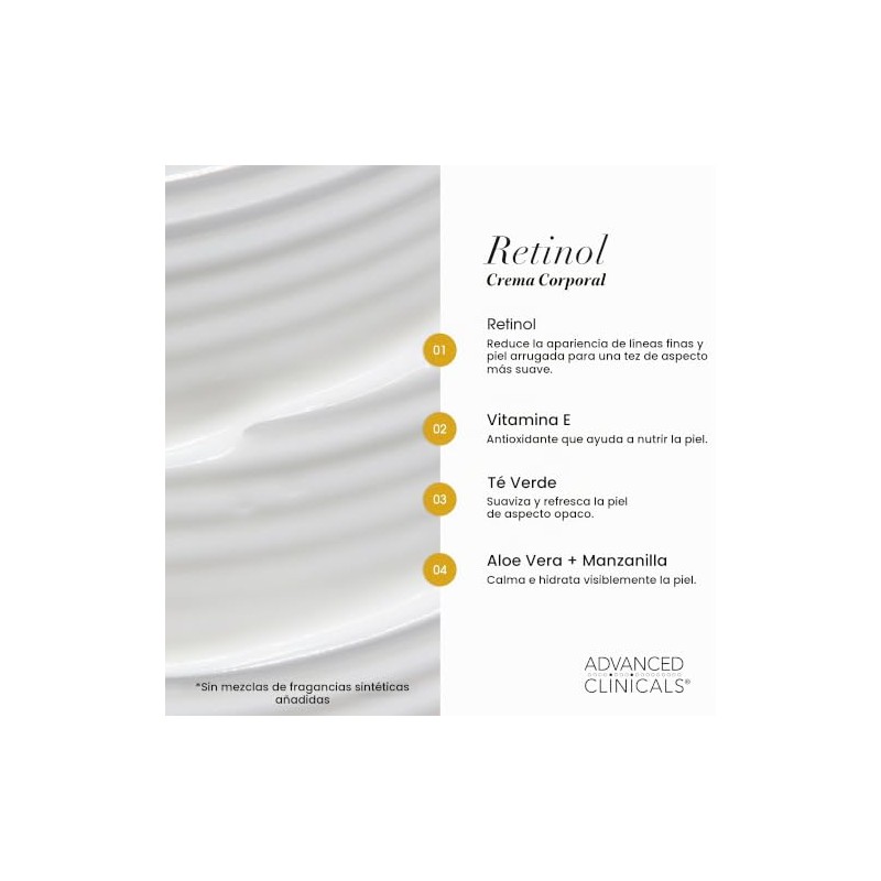 ADVANCED CLINICALS 2 PACK SET - CREMA REAFIRMANTE CORPORAL RETINOL