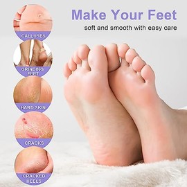 Máscara de Pie 5 Pair Mascarilla Exfoliante de Pies para Eliminar Callos, Exfoliante de Callos de Piel Muerta, Mascarilla de Pies para Eliminar Callos, Baby Soft Smooth Touch Feet-Men Women Exfoliating Foot Mask (Lavanda)