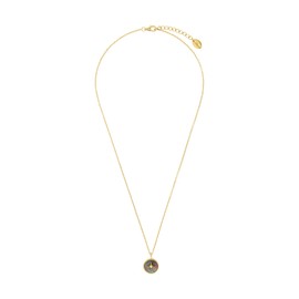 s.Oliver 2036863 Women's Necklace with Pendant 925 Sterling Silver with Synthetic Zirconia Mother of Pearl 42 + 3 cm Silver Star Comes in Jewellery Gift Box, Sterling Silver Cubic Zirconia, Cubic