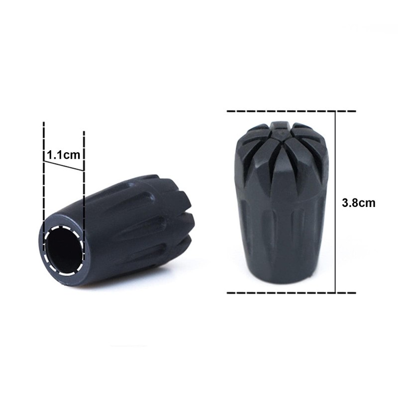 sharprepublic 8pcs Rubber Trekking Pole Cap Tip Protector Replacement for