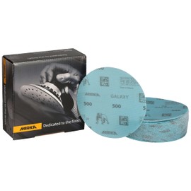 Mirka GalaxySandpaper 5 inch (125mm) - Grit 600, 50 Discs/Pack - Hook & Loop - Premium Abrasive for Epoxy Resin, Wood, Metal - Non-Clogging, Self-Sharpening Technology - Ideal for Power Sanders