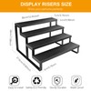 Wood Cologne Organizer for Men,12 Inch 4 Tier Cologne Stand