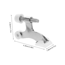 NOLITOY 15pcs Door Stopper Hinge Mount Zinc Alloy Heavy-Duty Hinge Door Stopper Adjustable Stops for Home