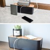 Cable Management Box Cord Organizer Box Hides Power Strips Behind