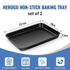 Herogo Baking Tray Set of 2, Non Stick Baking Sheet