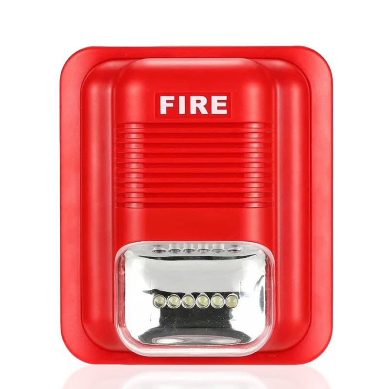 Sound and Light Alarm LED Strobe 105Db High Decibel Fire