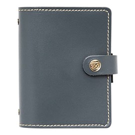 Filofax The Original Centennial Limited Edition Leather Organizer Agenda Diary Calendar Bundle with DiLoro Ballpoint Pen (Charcoal 2022, Pocket Paper Size 4.72' x 3.18'), (029608-2022-DLP)