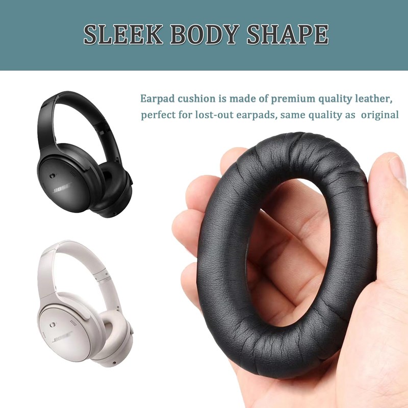 Ear Pads for Bose Quiet Comfort Soft Protein Leather Replacement
