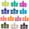 Cusdie 175-Piece Acrylic Dice Set - 25 Colorful Sets with