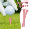 Jenaai 200 Pcs Golf Tees Bamboo Golf Tees Professional Golf