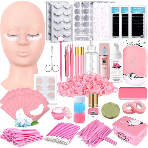 Lash Extension Kit Eyelash Practice for Beginners Professional Set with