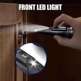 XLX 3.7V Cordless Electric Screwdriver Rechargeable portable Mini Rotary Home Gadget，Automatic Manual all in one with LED Light and USB- Type C Charging Cable Black