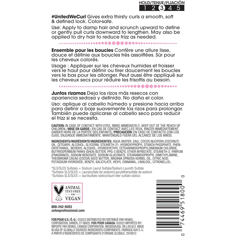 All About Curls Taming Cream/ Free of SLS/SLES Sulfates*, Silicones