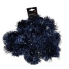 Set Of 4 Night Blue Christmas Tinsel Garland 2.7M Night