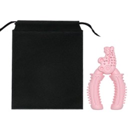 Onyxify Dog Chew Toy with Drawstring Bag Indestructible Stick Dog Chew Toy for Aggressive Chewers, Long Lasting Tough Boredom Breaker for Dogs(Pink)