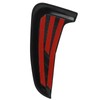2Pcs Side Mudguard Vent Trim Left Right 20cm Glossy Black