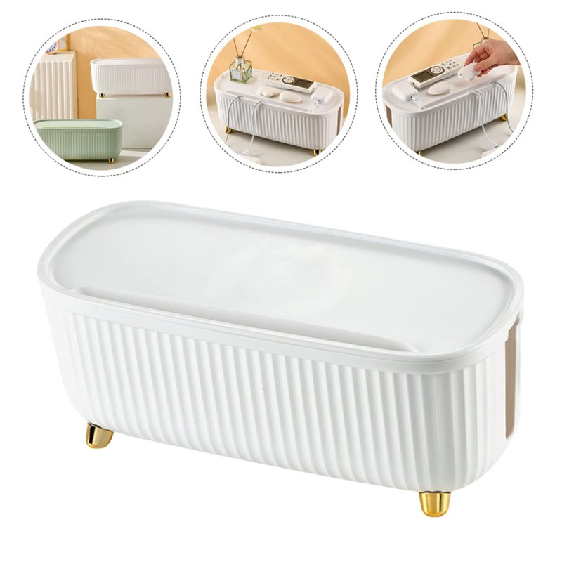 LABRIMP Home Cable Management Box with Lid Durable Storage Bin