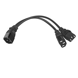 UPS Server C14 to 2 x C13 Y Splitter Adapter Extension Power Cable Cord 30cm