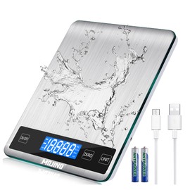 MOJINO Digital Kitchen Scales, 15 kg / 33 lb Digital Scale, 5 Units, g/kg/oz/ml Accuracy, Household Scales for Baking Coffee with Backlight LCD Display