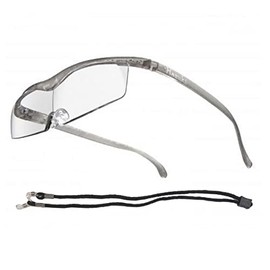 Hazuki Magnifier Compact, 1.32x, Clear Lens (9 Colors in Total) with Neck Strap and Neck Hanging (Titanium Color), Birthday Gift