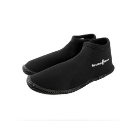 ScubaMax 3mm Low Cut Soft Sole Neoprene Dive Boots Size 7 Black