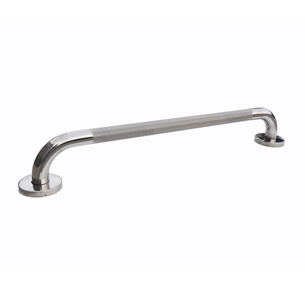 SENSEA - Non-Slip Grab Rail Ø 30 mm - Safety Handles - Wall Grab Handle - Bath Handle - L.60 cm - Chrome-Plated Stainless Steel