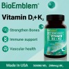BioEmblem Triple Magnesium Complex + Vitamin D3 K2 Capsules -