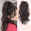 Fountain High Ponytail Hair Extension with Shark Clip Waterfall Half-Up