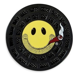 Round Smiley Crystal Gel Humidifier - For 25 to 50 Count Cigar Humidors - New