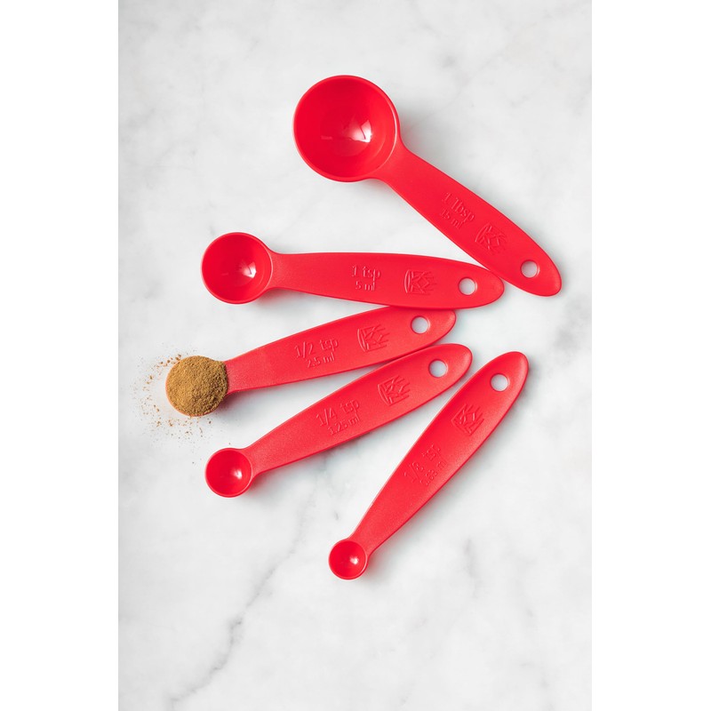 King Arthur Baking Company Lightweight Measuring Spoons, BPA-Free, PFAS-Free, 5-Piece