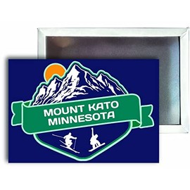 Mount Kato Minnesota Ski Snowboard Winter Adventures 2.5"X3.5" Refrigerator Magnet