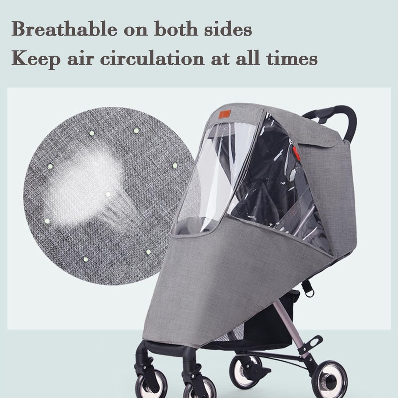 Stroller Rain Cover Baby Travel Weather Shield Universal Stroller Cover