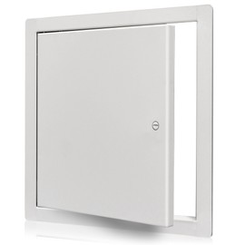 BOZZON Access Panel for Drywall with Screwdriver Latch - 12 x 12 inch - Metal Door with a 1.2 mm Thick Frame -Wall Hole Cover-Access Door - Plumbing Access Panel for Drywall - Heavy Durable White